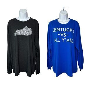 KY for KY Gildan Kentucky Womens XL Long Sleeve T-shirt Bundle of 2
